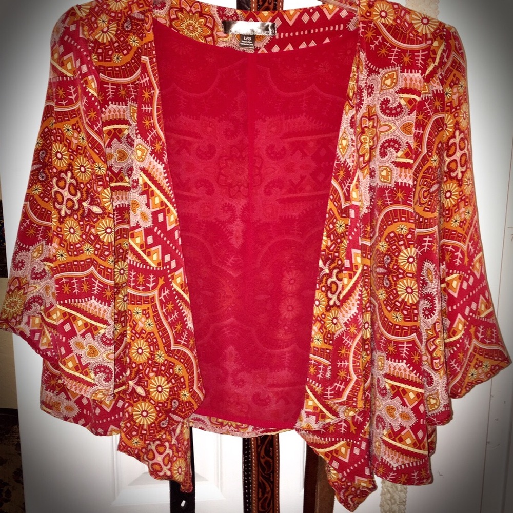 Multi-colored/Boho Pattern Cardigan (LG Forever21)